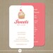 Baker or Pastry Chef Business Card / Calling Card / Mommy Card - CUSTOMIZE Colors and Content - Set of 100