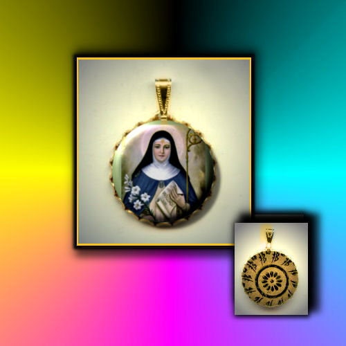 St. Beatrice Patron Saint of friendship happiness by CurioCave