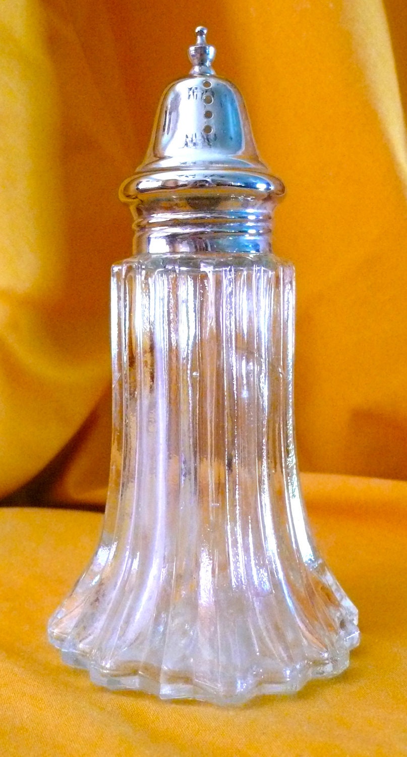 Vintage Sugar Shaker Silver plated Shaker top by chriscre on Etsy
