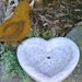 Bird Bath, Bird Feeder, Concrete Garden Decoration, Succulent Planter, Concrete Heart Centerpiece