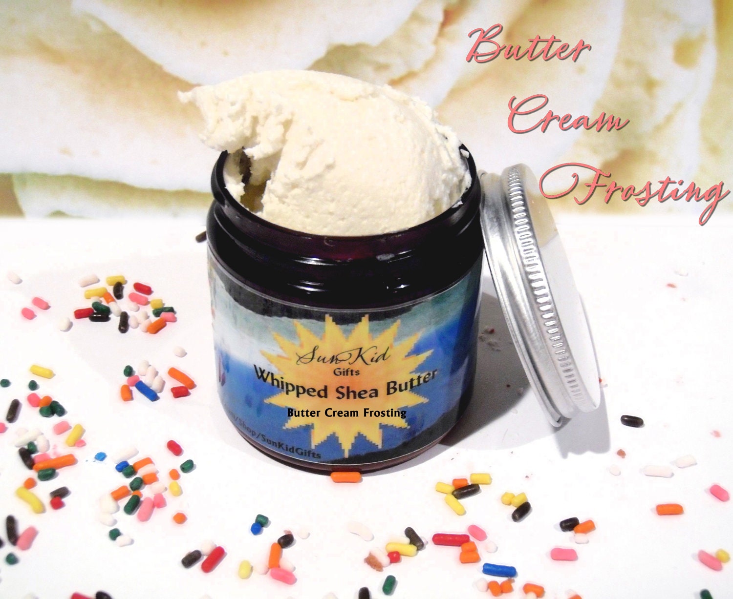 Butter Cream Frosting Whipped Shea Butter 4oz
