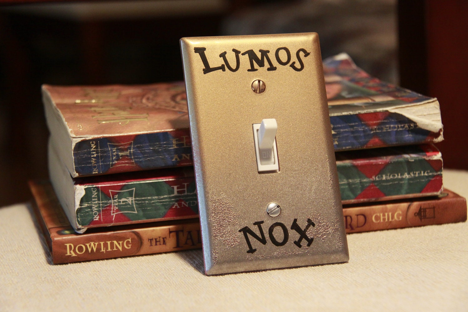 SALE - Harry Potter (Gold and Silver) Lumos & Nox Light Switch Plate
