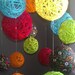 Multi-Color Yarn & Fabric Ball Baby Mobile