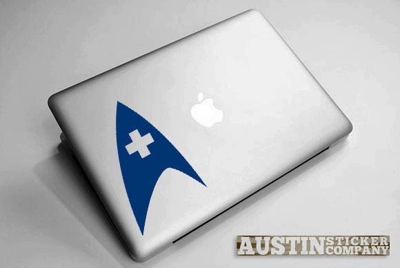Star Trek Starfleet Medical Division Laptop Decal