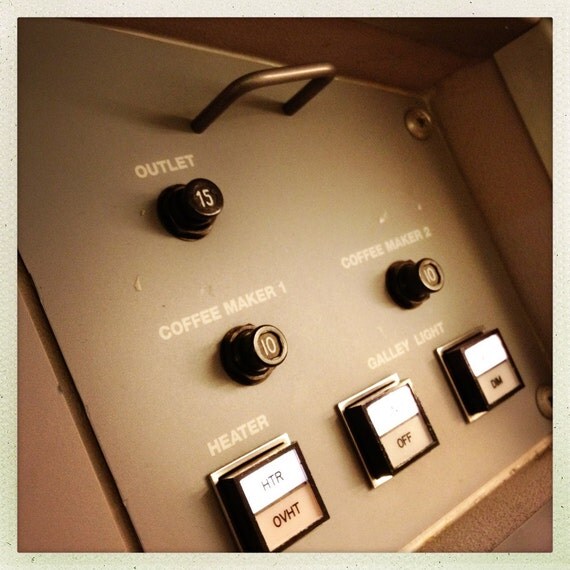 Items similar to Airplane Cabin Control Panel 5, Airline Decor