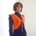 Free Shipping Sunshine Bolero crochet cotton orange Ready to ship