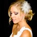 Bridal Hair Clip Tulle Pouf Flower with Crystal Center, 4.5 Inch Wedding Hair Flower, White or Ivory, Style 2012, Made to Order