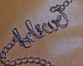 Justin Bieber "Believe" Necklace