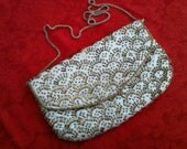 Vintage Regale Bugle Beaded Evening Clutch Bag  ECS