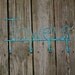 TOWELS Wall Hook/ Turquoise/ Bath, Beach Towel, Robe Hanger/ Shabby Chic/ Bathroom, Pool House Fixture/