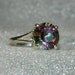 Mystic rainbow ring sterling silver