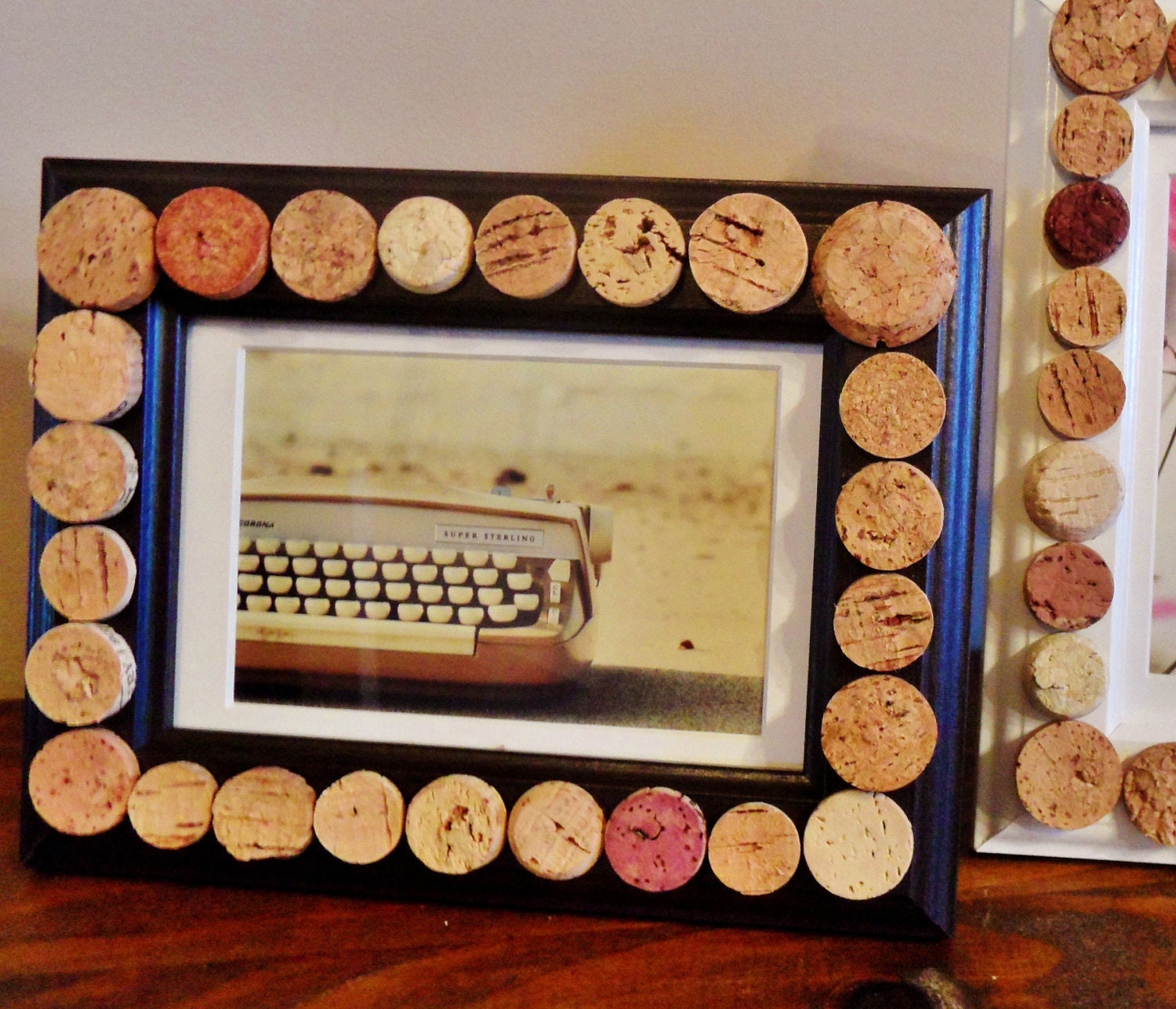 Black Wine Cork Picture Frame