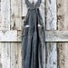 Sweetly Overhauled Overalls/ upcycled romantic grey bib cords/ eco friendly boho chic bibs