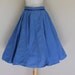 1950s Skirt/Full/Blue