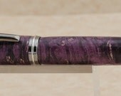 Custom Made Wood Roller or Fountain Purple Box Elder Pen - Awesome pen