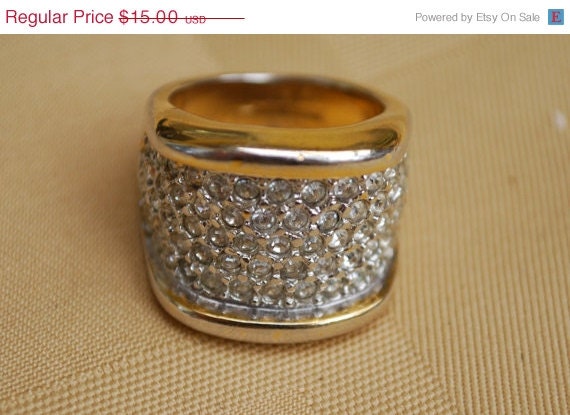 June Sale 14Kt Ge Espo CZ ring size 8