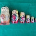 Vintage Matryoshkas Dolls Set of 6 Hand Painted Made in USSR