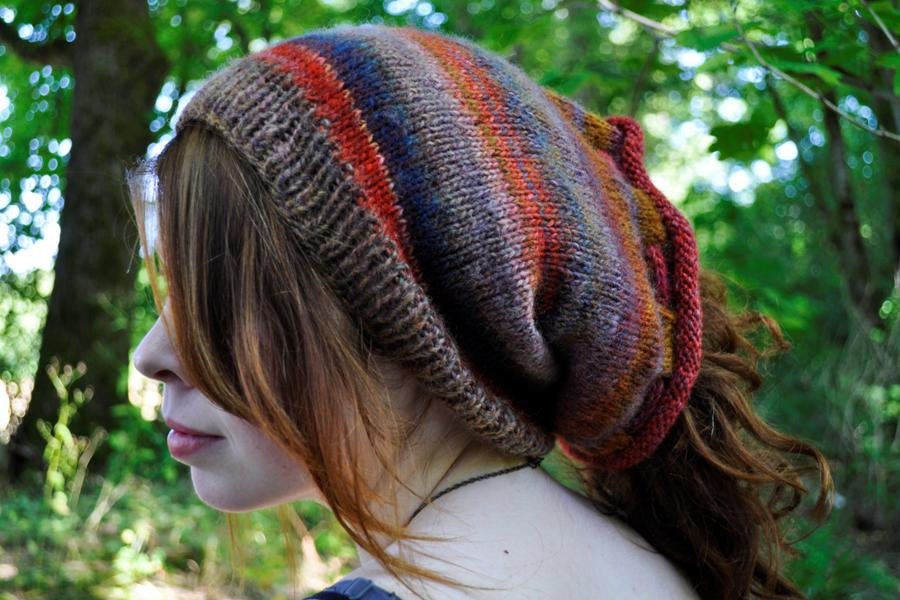 Desert Sunset Shape-Shifter: Dread Hat Beanie Scarf