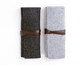 W1002 Wool Felt Roll Pouch
