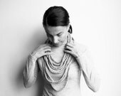PDF crochet pattern - Loop infinity tube scarf - crochet chain vintage chunky - DIY tutorial - Quick and easy gift