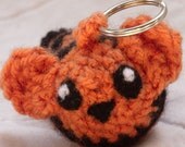 Crocheted Tiger Keychain
