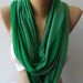 Forest Green -  Infinity Scarf Loop Scarf Circle Scarf - It made with good quality  fabric - Super Loop