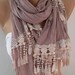 Georgeus Scarf Elegance Scarf Feminine Scarf Lilac Scarf..... It made with good quality fabric.