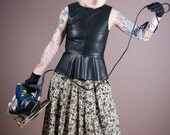 1940s Vintage Silk Floral Full Skirt 00