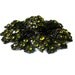 Large Vintage Citrine Rhinestones and Black Brooch
