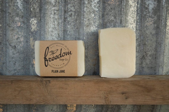 Plain Jane Soap, Palm Oil Free Soap, Vegan Soap, Handmade Soap, Cold Process Soap