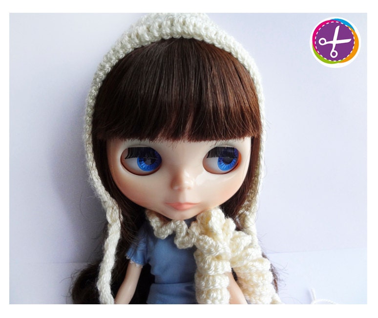 Crochet Hood and Scarf for Blythe