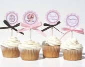 Birthday Cupcake Toppers -ICE CREAM SOCIAL Printable Il_170x135
