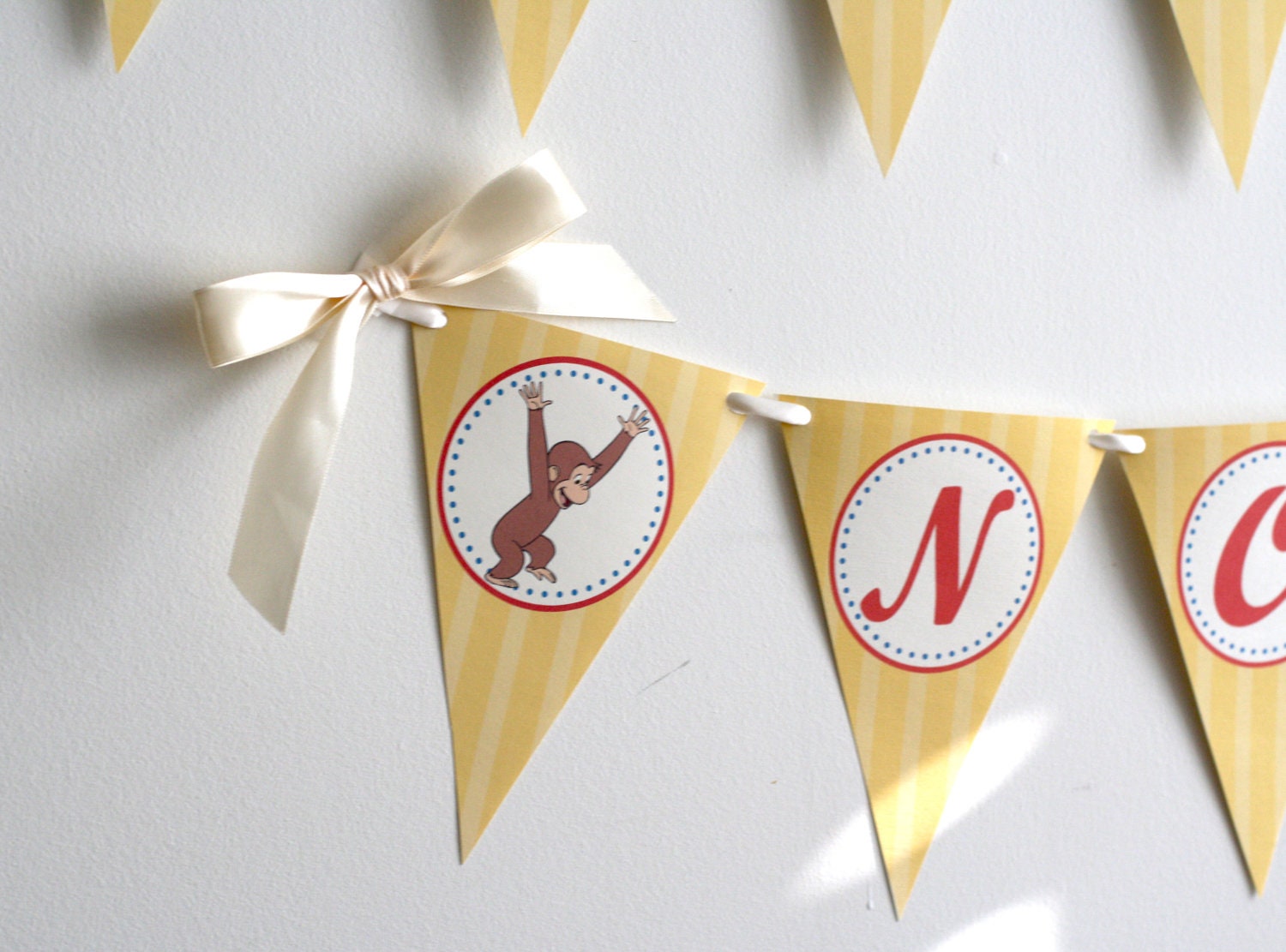 CURIOUS GEORGE Birthday Banner Printable Il_570xn