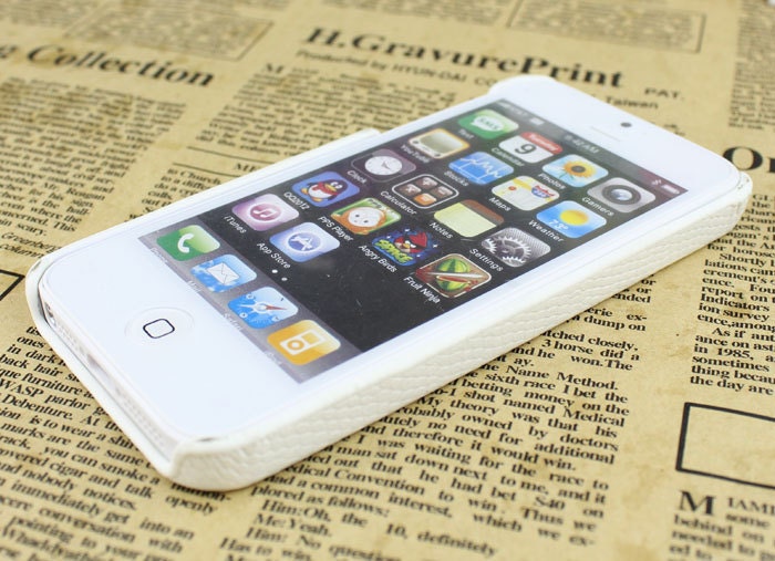 Blue moustache And White  Hard Skins Leather Case Cover for Apple iPhone5 Case, iPhone 5 Cover,iPhone 5 Case, iPhone 5g