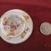 Gold Trimmed Hand Painted Antique Miniature Bone China Cup and Saucer