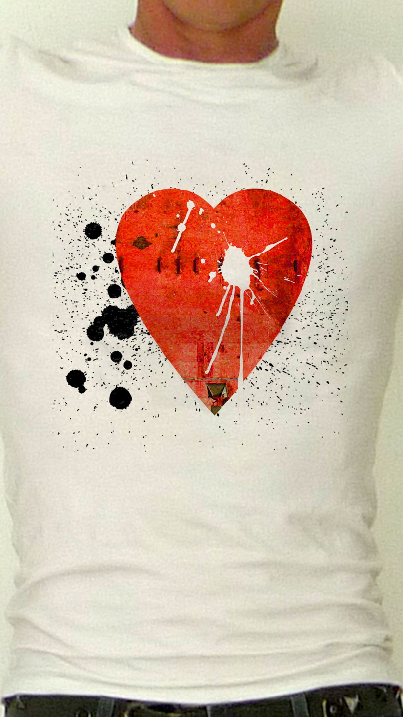 Mens T-Shirt - Graffiti Love Two - American Apparel - 17 Colors - Sizes S-M-L-XL-2XL-3XL-4XL - Free Shipping