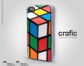 Vintage Rubix Cube - iPhone 4 case iPhone 4s case - Retro iphone case
