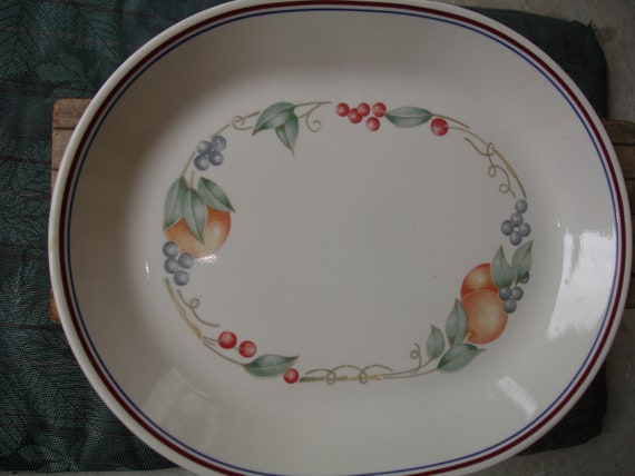 Vintage Corning Corelle Abundance Platter by BlessedBeyondBeelief