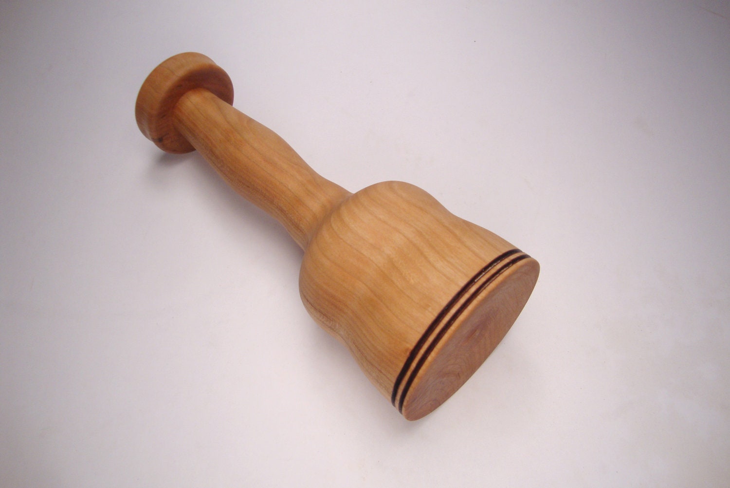 Garlic Crusher - cherry - unique handmade garlic press