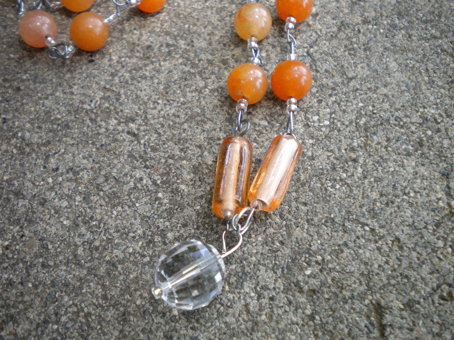 One Tough Peach necklace