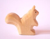 Squirrel, Waldorf-style handmade wooden animal