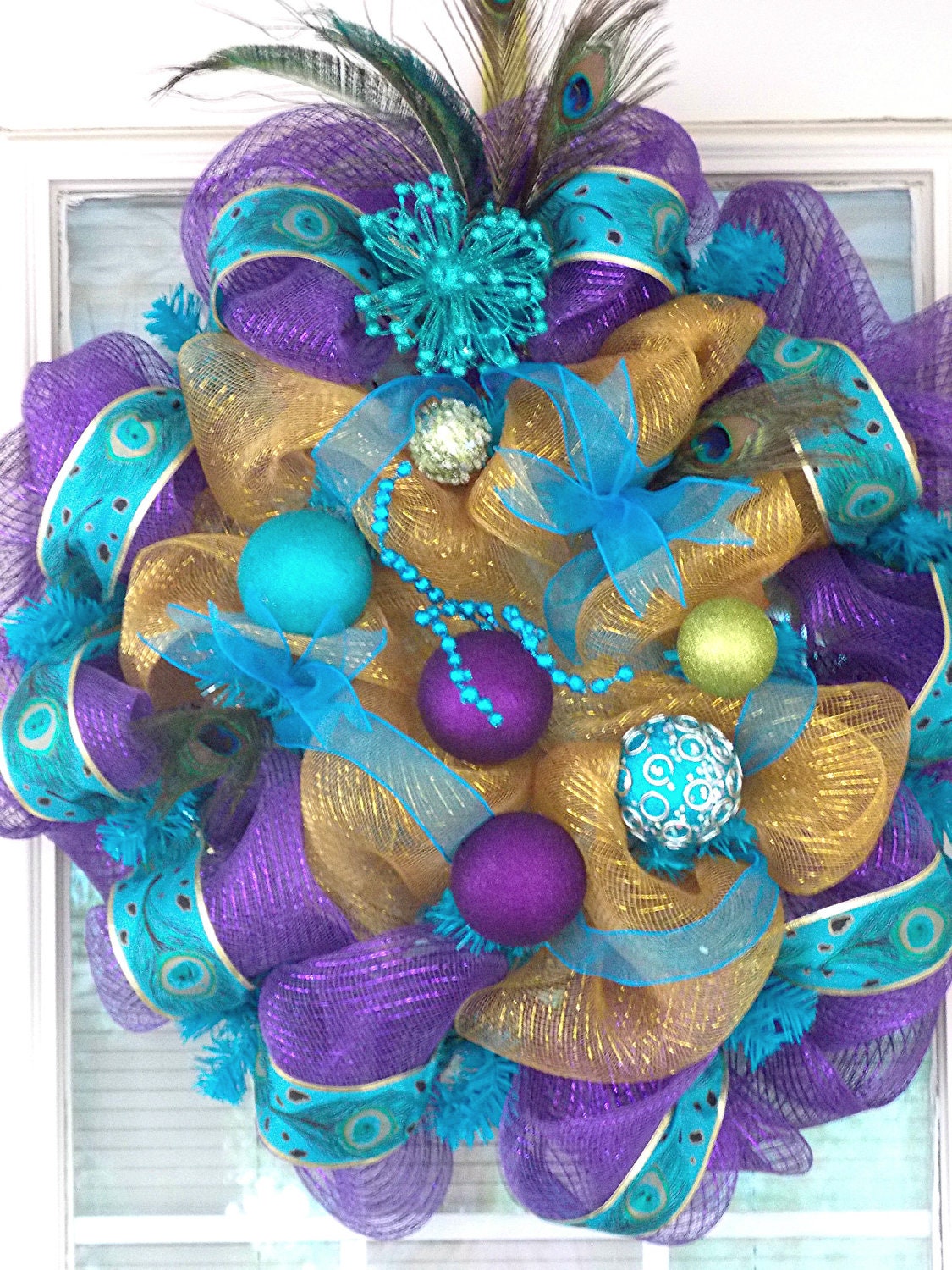 peacock wreath