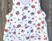 Baby Jumper Corduroy Flower Bouquet Size 12 Months