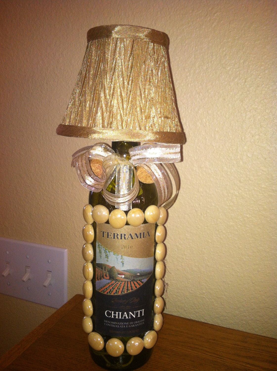 Lighted Wine Bottle Lamp