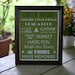 Cabin Rules Framed Sign