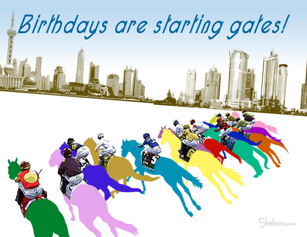 Starting Gate: Unique Birthday Card