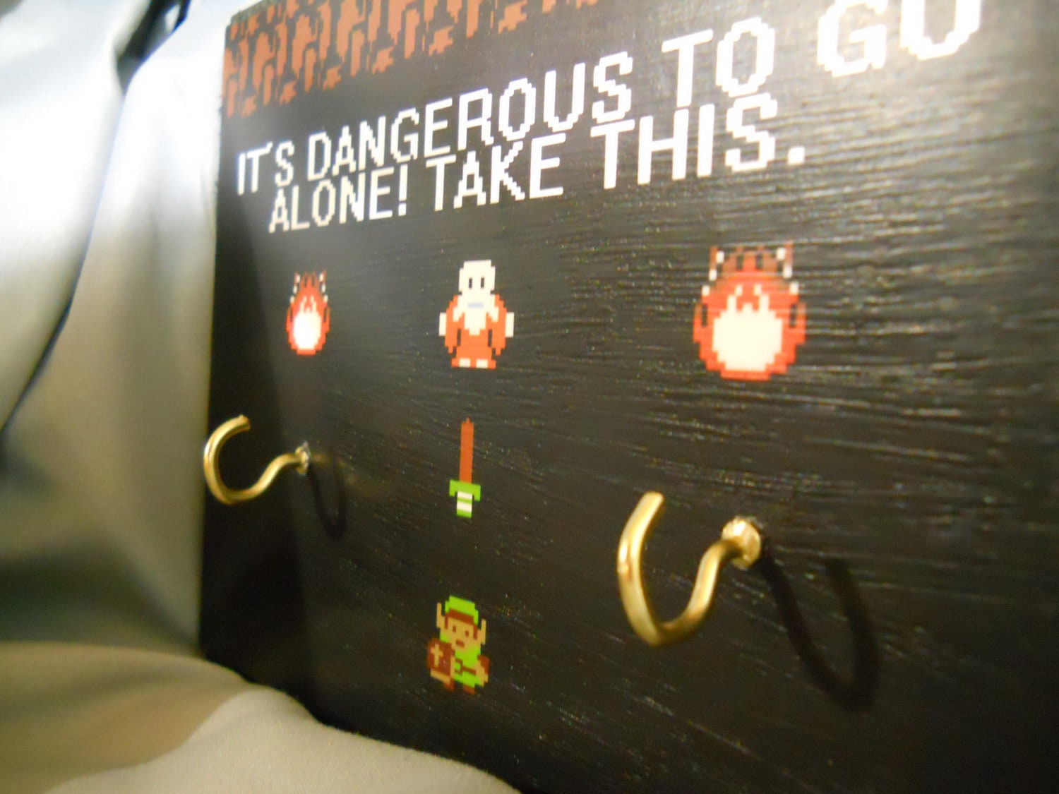 2 Hook Legend of Zelda Inspired Key Hanger