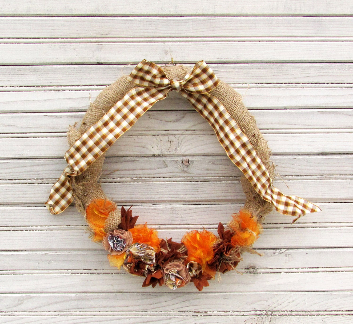 wreath,Wreath for Door, primitives decor,  country decor,  gift,  Flower Wreath,  handmade fabric flowers, handmade wreath, unique gift