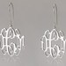 Monogram Earrings - 0.9" 925 Sterling Silver