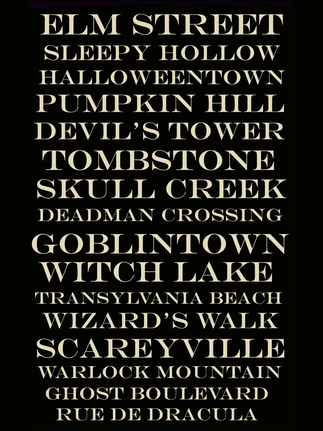 SPOOKY HALLOWEEN PRINT featured in Halloween with  Matthew Mead
